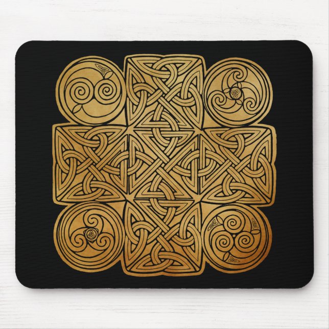 Celtic Knotwork Cross Mouse Mat (Front)
