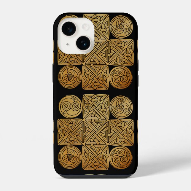 Celtic Knotwork Cross Speck iPhone 13 Case (Back)