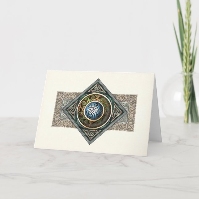 Celtic Knotwork Design Greeting Card (Front)