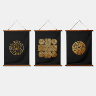 Celtic Knotwork Designs Set Hanging Tapestry