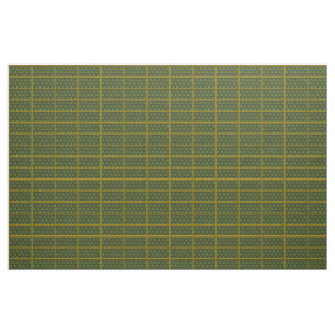 Celtic knotwork fabric in green and gold