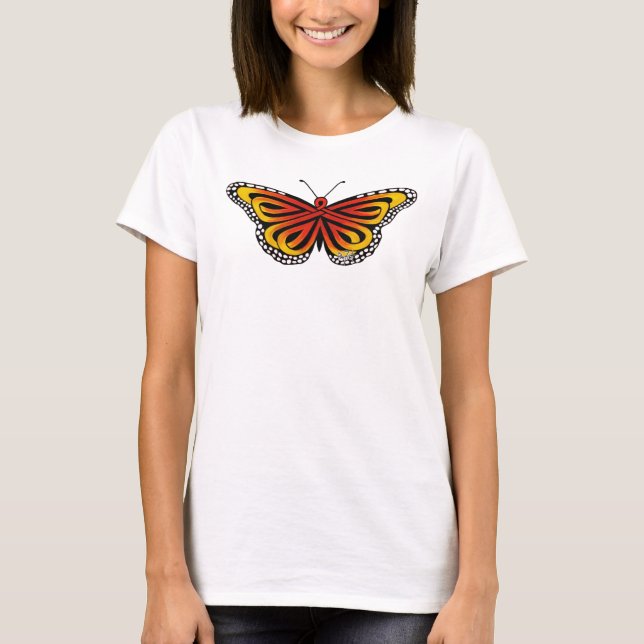 Celtic Knotwork Monarch Butterfly T-Shirt (Front)