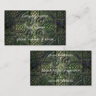 Celtic knotwork St. Patrick's Day Business Card
