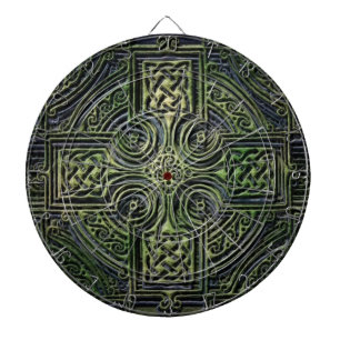 Celtic knotwork St. Patrick's Day Dartboard
