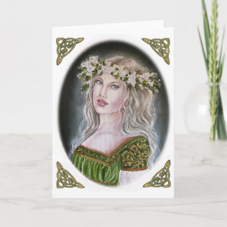 Celtic lady, Guinevere greeting card