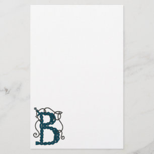 Celtic Letter B stationery