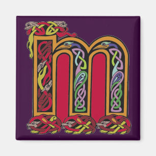 Celtic Letter 'M' - Magnet