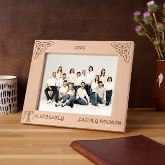 Celtic Letter T Custom Name Etched Frames