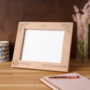 Celtic Letter W Custom Name Etched Frames