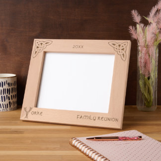 Celtic Letter Y Custom Name Etched Frames