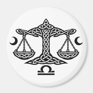 Celtic Libra Scales by BurnsInHell Magnet