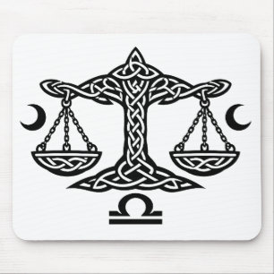 Celtic Libra Scales by BurnsInHell Mouse Mat