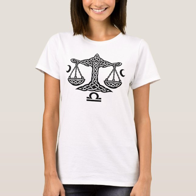    Celtic Libra Scales by BurnsInHell T-Shirt (Front)