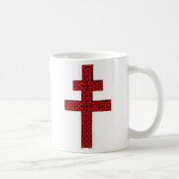 Celtic Lorraine Cross mug
