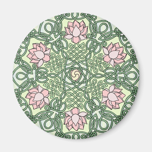 Celtic Lotus Magnet (Front)