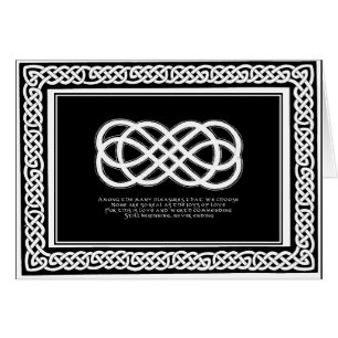 Celtic Love Knot and poem with border