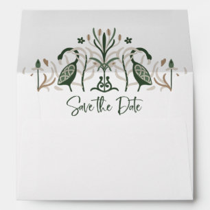 Celtic Love Knot Romantic Wedding Save the Date Envelope