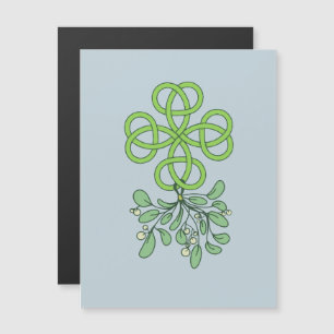 Celtic Love knot with Mistletoe Magnetic Invitation