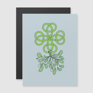 Celtic Love knot with Mistletoe Magnetic Invitation