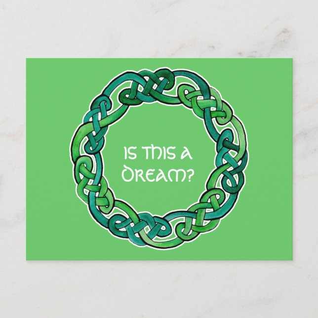 Celtic Lucid Dreaming Reality Check Postcard (Front)