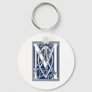 Celtic M Monogram Key Ring