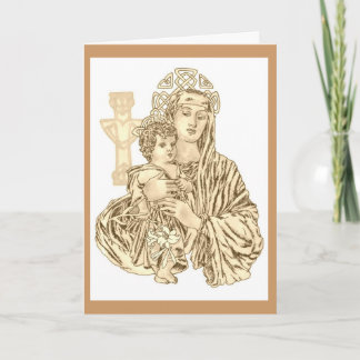 Celtic Madonna Card