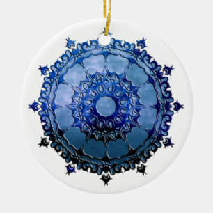 Celtic Mandala Ceramic Tree Decoration