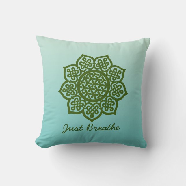Celtic Mandala - Just Breathe Cushion (Front)