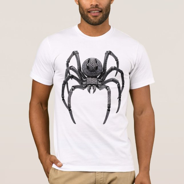 Celtic Mechanical Spider Art  T-Shirt (Front)