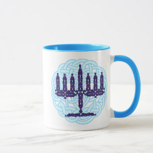 Celtic Menorah Mugs