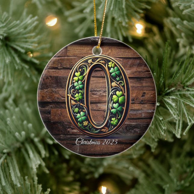 Celtic monogram letter ornament (Tree)