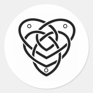 Celtic Motherhood Knot Classic Round Sticker