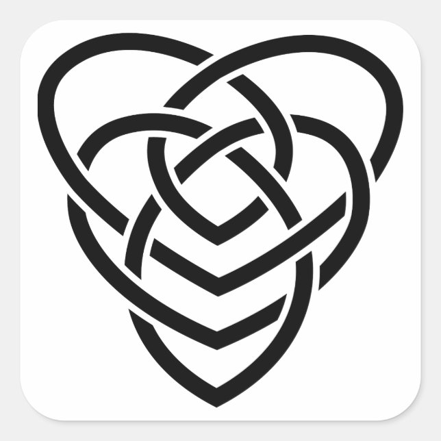 Celtic Motherhood Knot Square Sticker (Front)