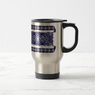 Celtic Mugs, Knotwork Hound Design #2 Travel Mug