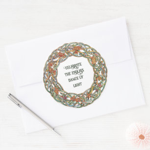 Celtic Mythology and Sun Symbols Litha Classic Round Sticker