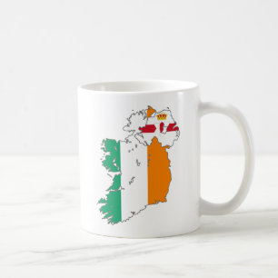 Celtic Nation Irish Map Coffee Mug