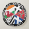 Celtic Nations Countries Flags Round Pillow