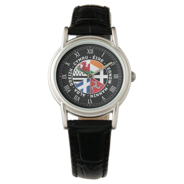 Celtic Nations Flags Ireland Wales Scotland Watch (Front)