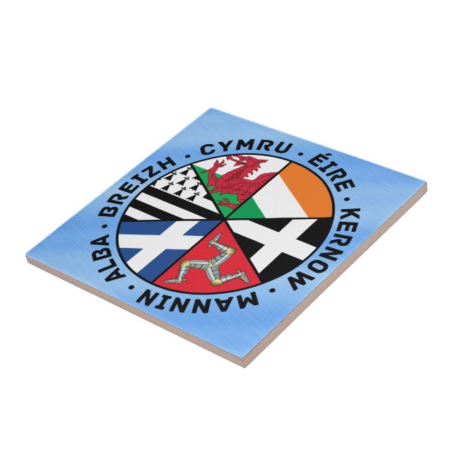 Celtic Nations Flags Tile (Side)