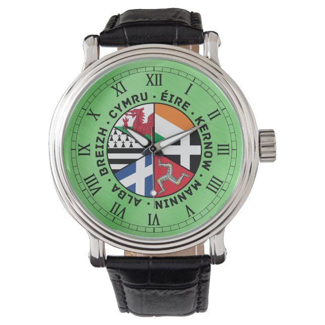 Celtic Nations Flags Watch (Front)