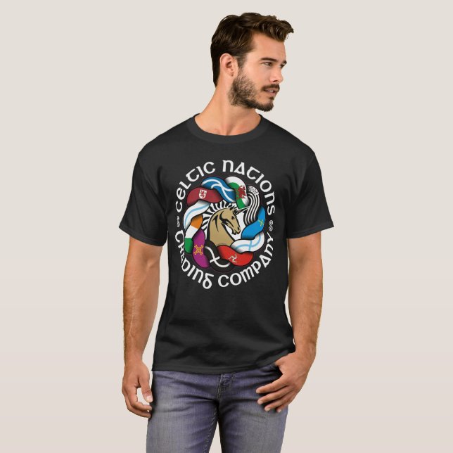 Celtic Nations Trading Company Flag Knot Logo T-Shirt (Front Full)