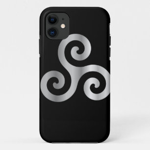 Celtic Neopaganism triple spiral triskelion.jpg iPhone 11 Case