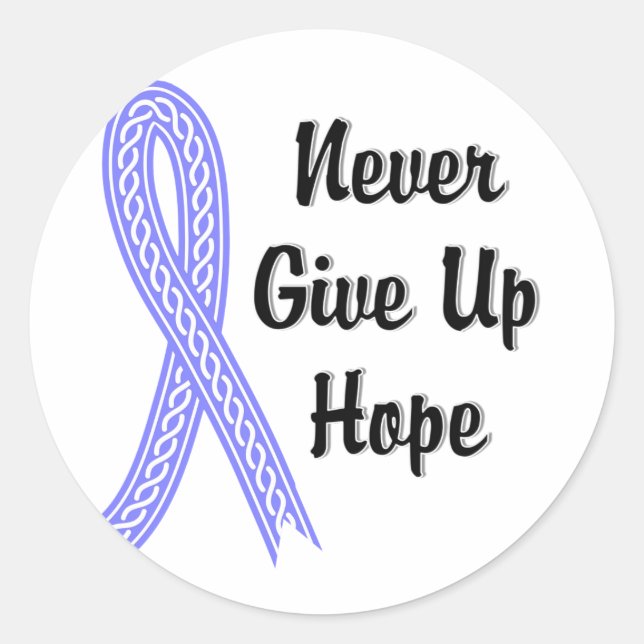 Celtic Never Give Up Hope Addison's Disease Classic Round Sticker (Front)