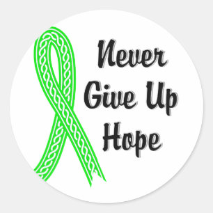 Celtic Never Give Up Hope Lymphoma (Non-Hodgkin's) Classic Round Sticker