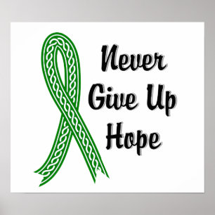 Celtic Never Give Up Hope Mental Health Poster
