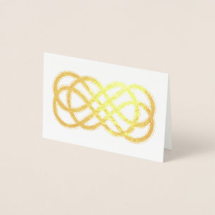 Celtic Neverending Knot - blank inside Foil Card