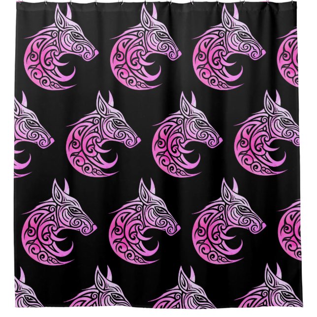 Celtic Nordic Fox Shower Curtain (Front)