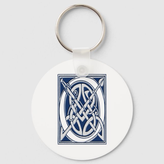 Celtic O Monogram Key Ring (Front)