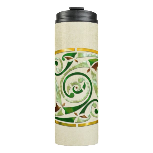 Celtic Old Traditional Folk Art Thermal Tumbler (Front)