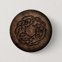 Celtic ornament embossed on leather